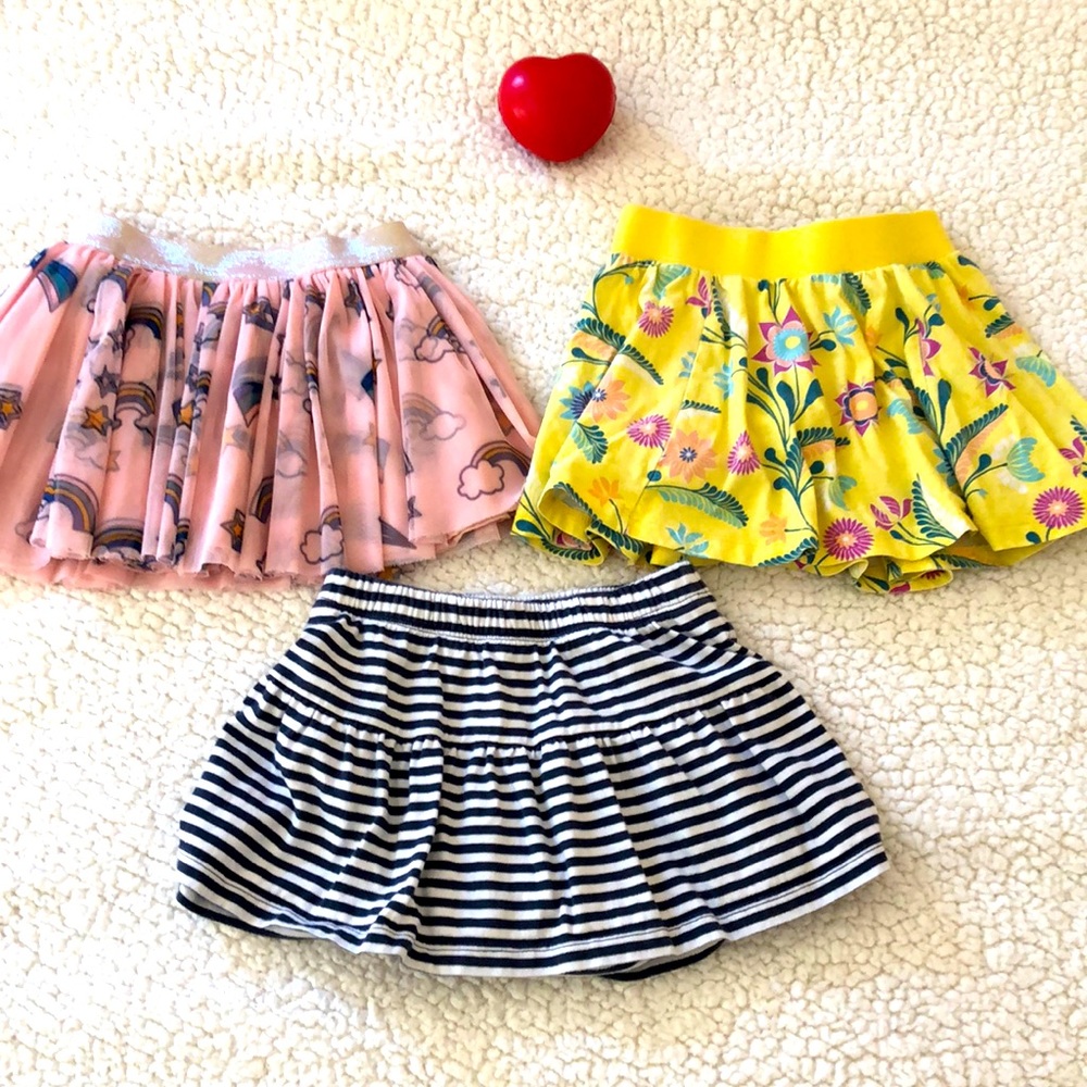 Tea collection/Tucker & Tate brand 2/3T skirt/skort bundle
